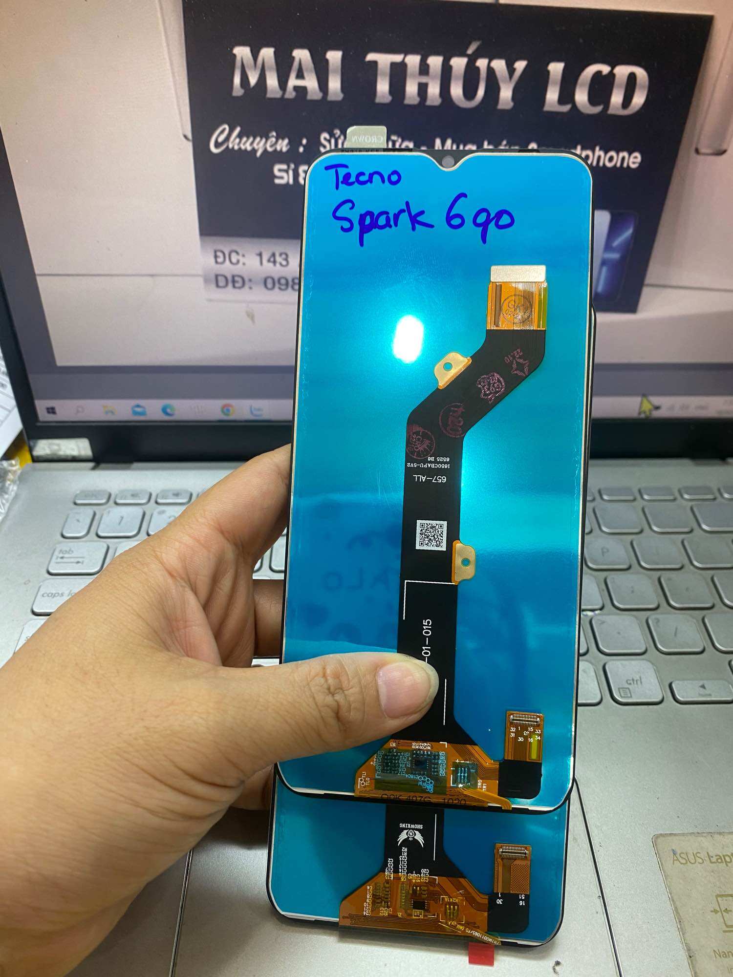 Màn hình tecno spark 6 go/ke5k