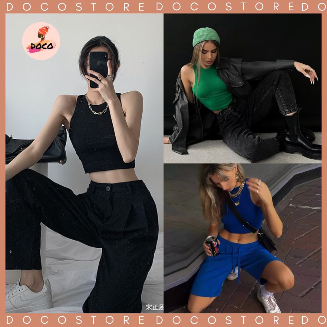 Áo Ba Lỗ Nữ Basic - Áo Croptop Nữ Cộc Tay Co Giãn (ĐỌC KỸ MÔ TẢ-CAM KẾT DÀY DẶN)