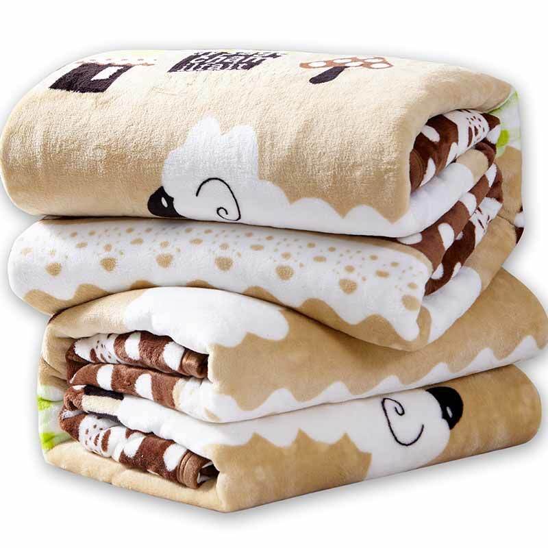 Thảm Lông Nhung San Hô Flannel Thảm Trải Giường Đắp Ký Túc Xá Học Sinh Đơn