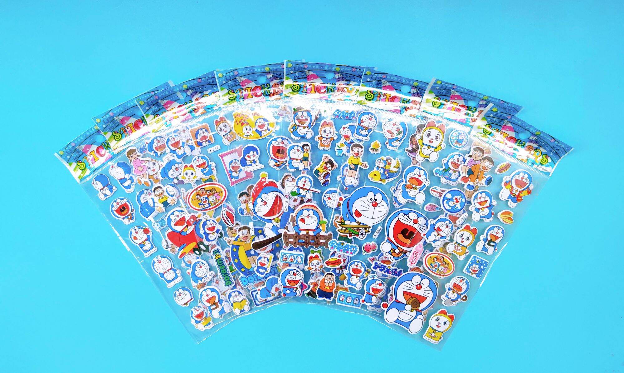 LOVE MON - STICKER DOREMON COMBO 5 TẤM