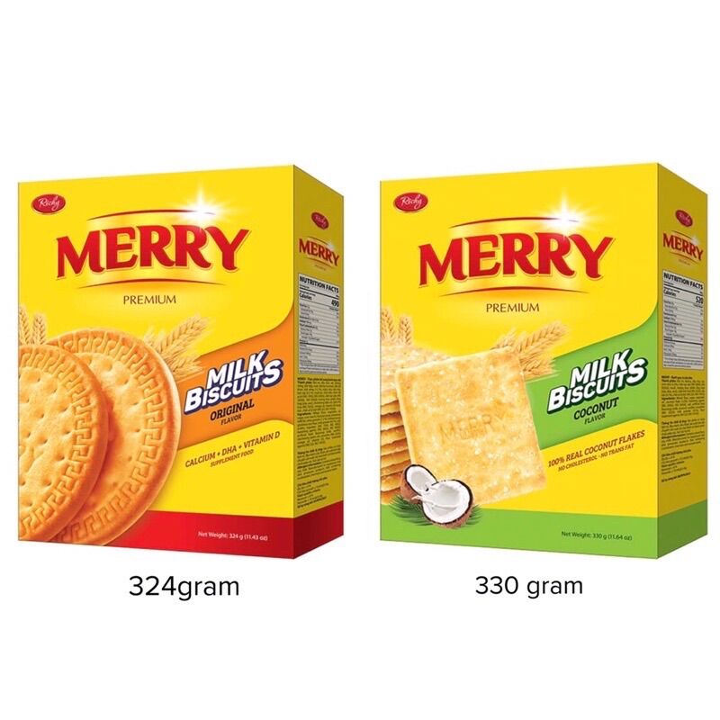 BÁNH QUY SỮA MERRY PREMIUM RICHY 324G