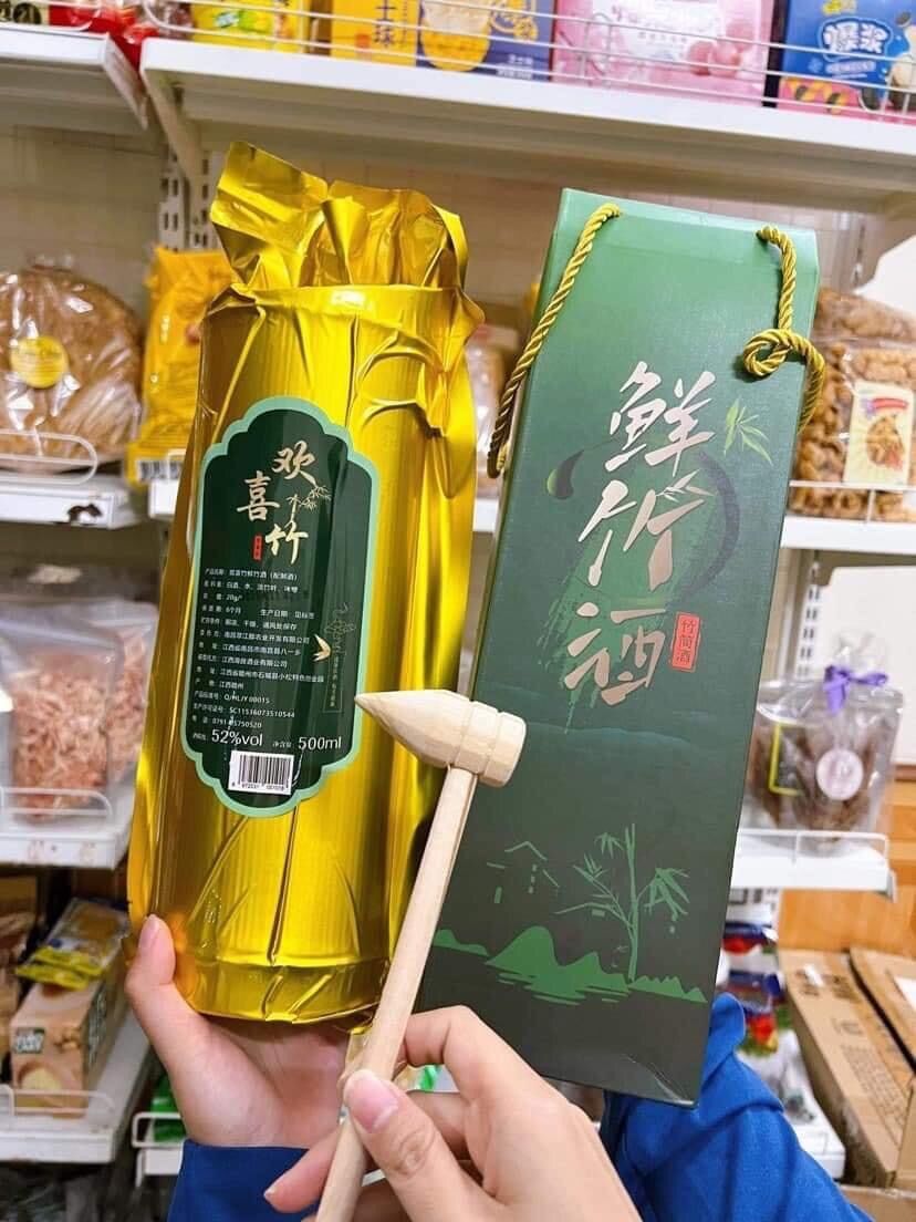01 thùng tưu? trúc xianzhu - tửu trúc phúc kiến - r ống tre tươi thơm ngất ngây