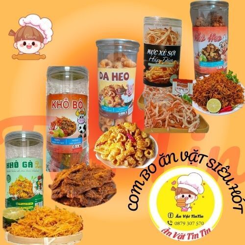 Combo 5 món ăn vặt khô
