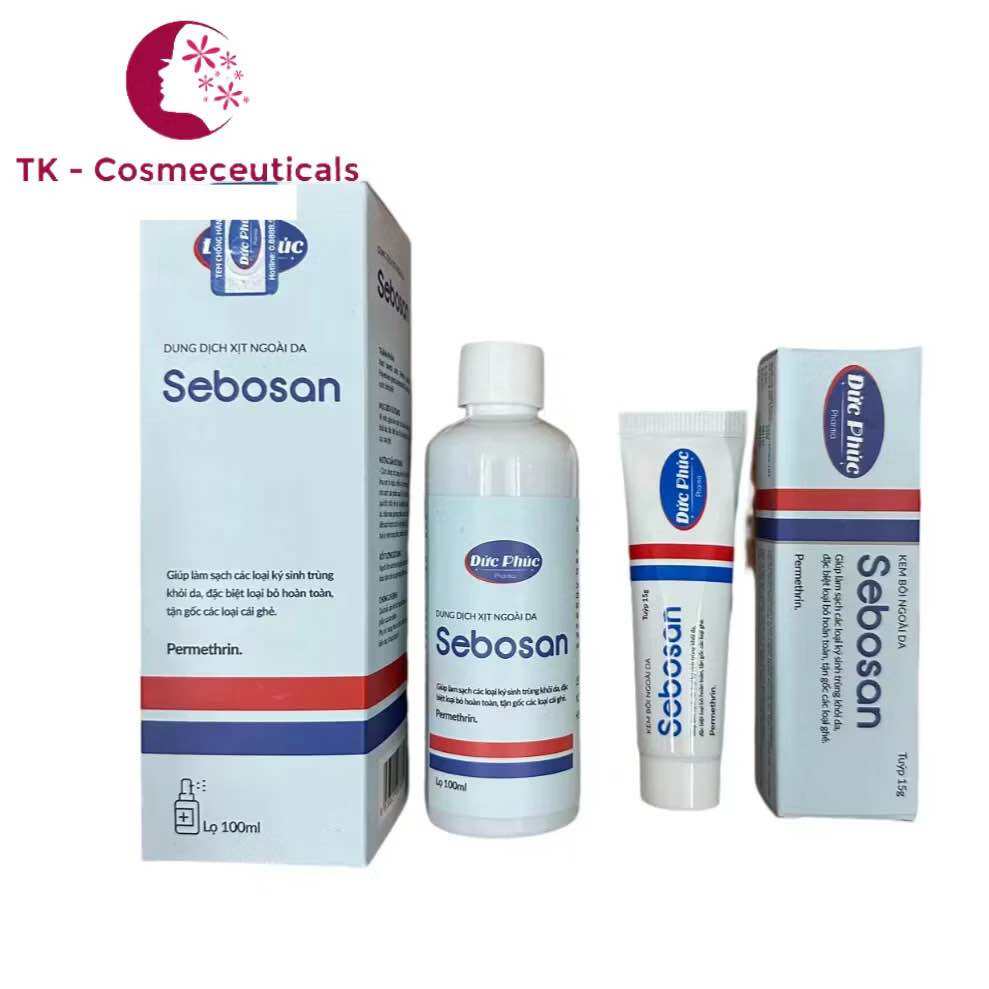 (CHÍNH HÃNG) Sebosan Làm Sạch Các Loại Kí Sinh Trùng, Chấy Ghẻ