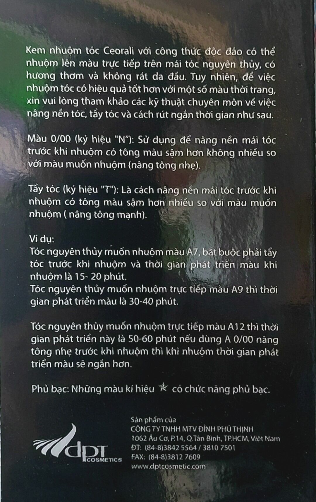 Nhuộm tóc NO.A CEORALI