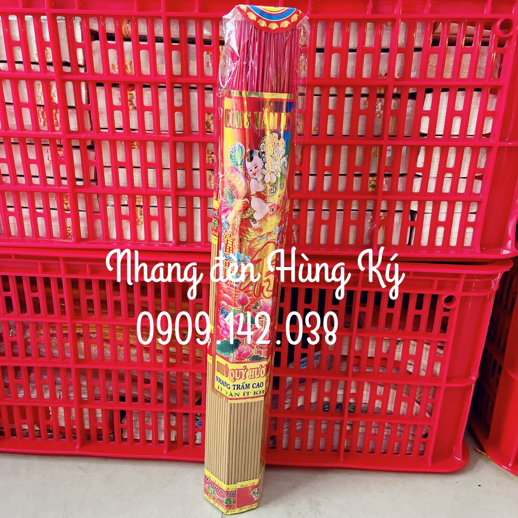 Nhang trầm phú quý hương chiếc 4 tấc