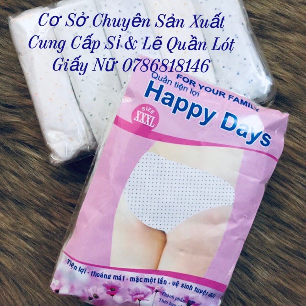 Quần Lót Giấy sử dụng 1 lần 1 gói 5 chiếc