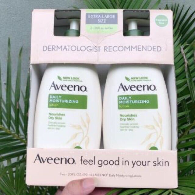 🌿🌻[HSD 03/2024 Sữa dưỡng thể toàn thân Aveeno Daily Moisturizing Lotion Nourishes Dry Skin 591ml cúa Mỹ —Nói lời tạm biệt với làn da khô! 🌿🌻