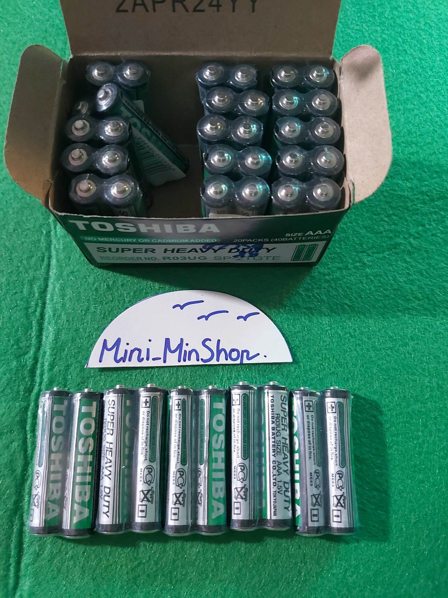 Pin đũa aaa tosiba hộp 40 viên. 1,5v