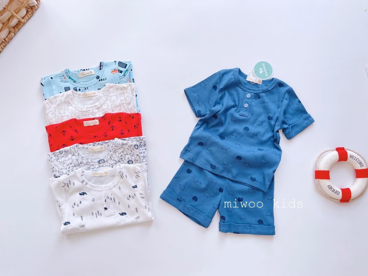 Bộ Quần Áo thun bozip Cao Cấp Bé Trai 👦🏻( Size 8-22kg )