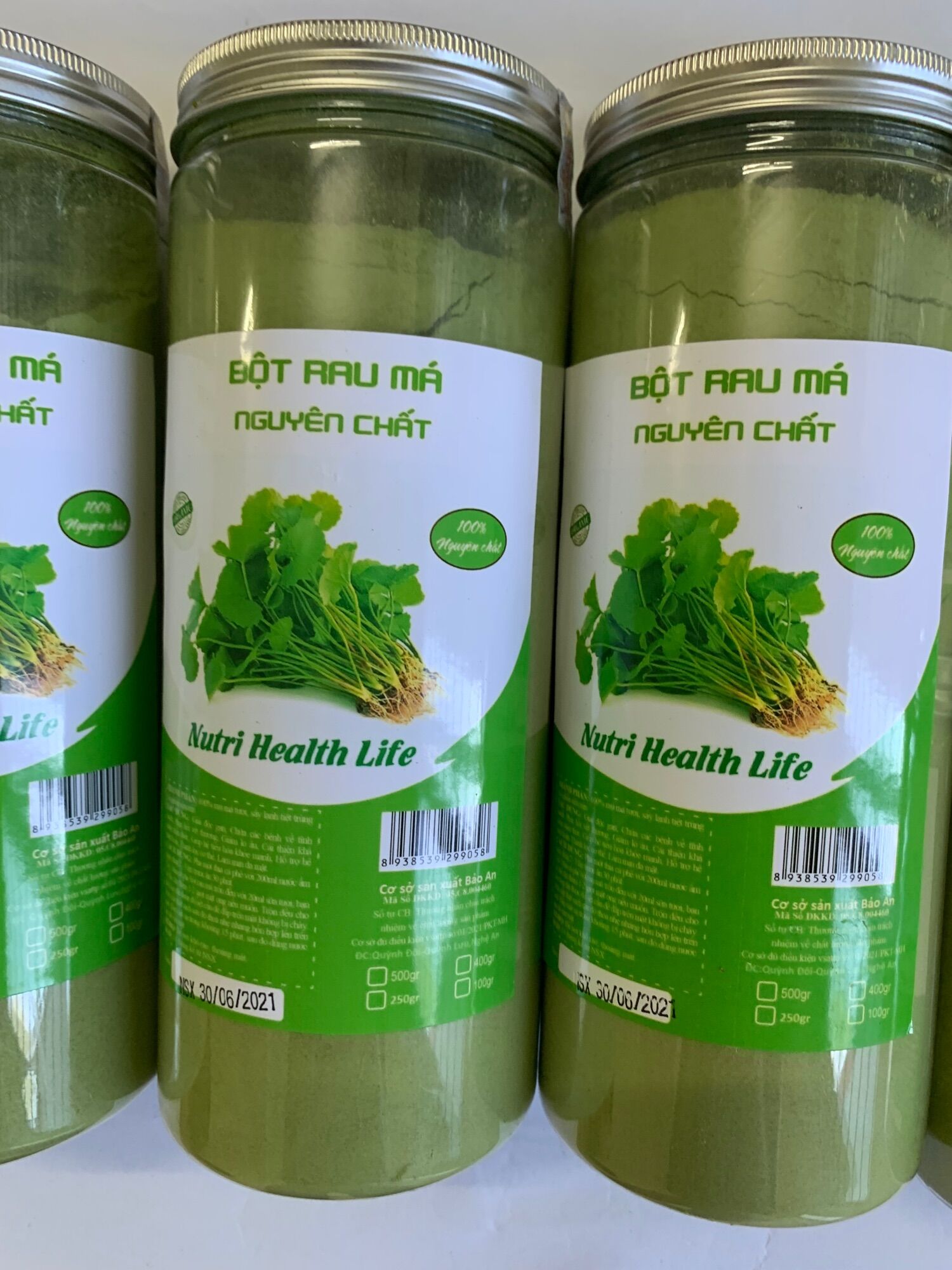 Bột rau má nguyên chất sấy lạnh hộp 500g