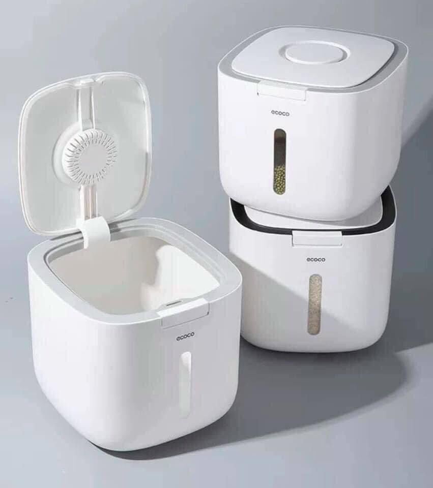 Thùng đựng gạo 10kg - thùng đựng gạo eco