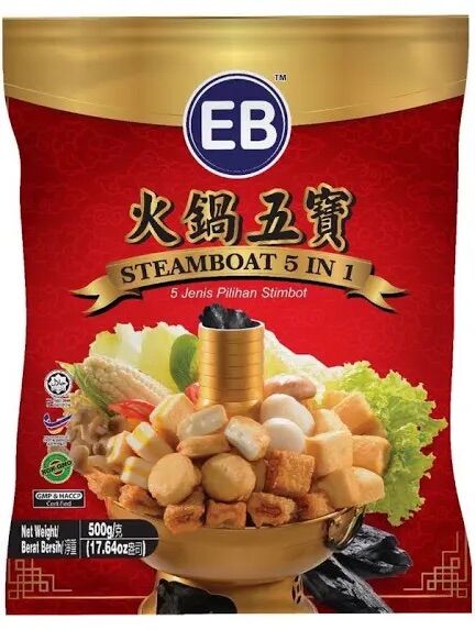 Combo viên thả lẩu 5in1 malaysia 500gr