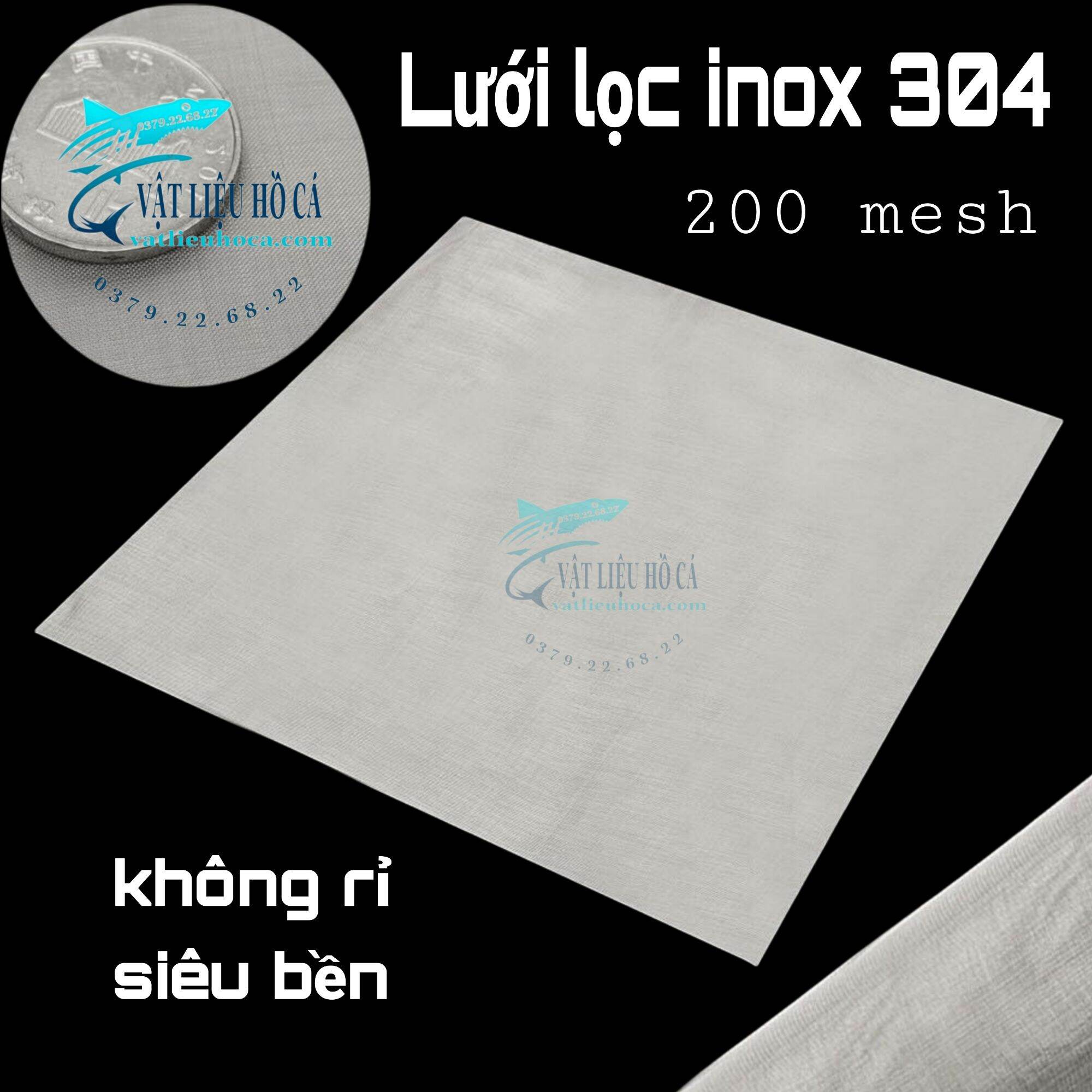 Lưới lọc inox 304 loại 200mesh 1mx1m siêu mịn hàng cty 1mx1m