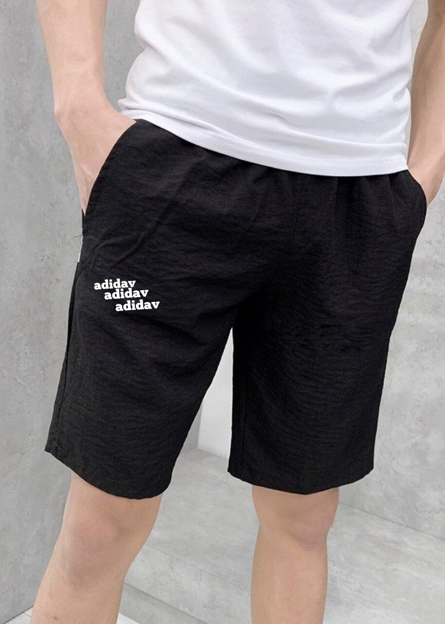 Quầb short unisex thể thao nam màu đen có bigsize cá tính