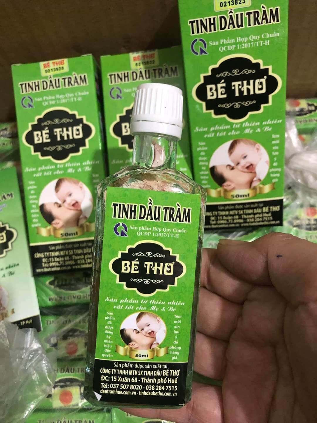 Dầu tràm Bé Thơ 50ml cho trẻ sơ sinh