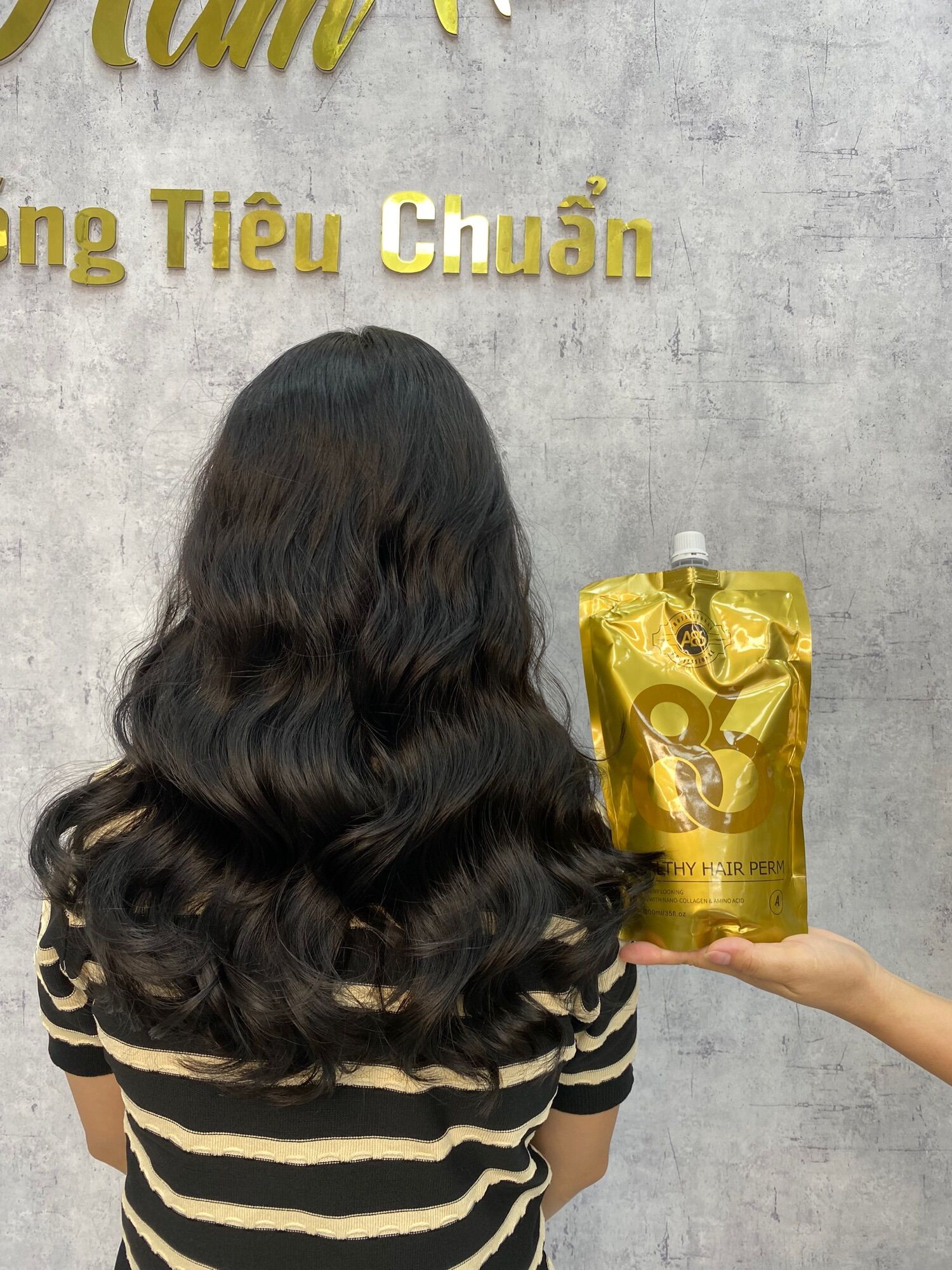 Thuốc uốn ép A86 chuyên dùng cho tóc khoẻ - Cặp uốn A, B Vàng