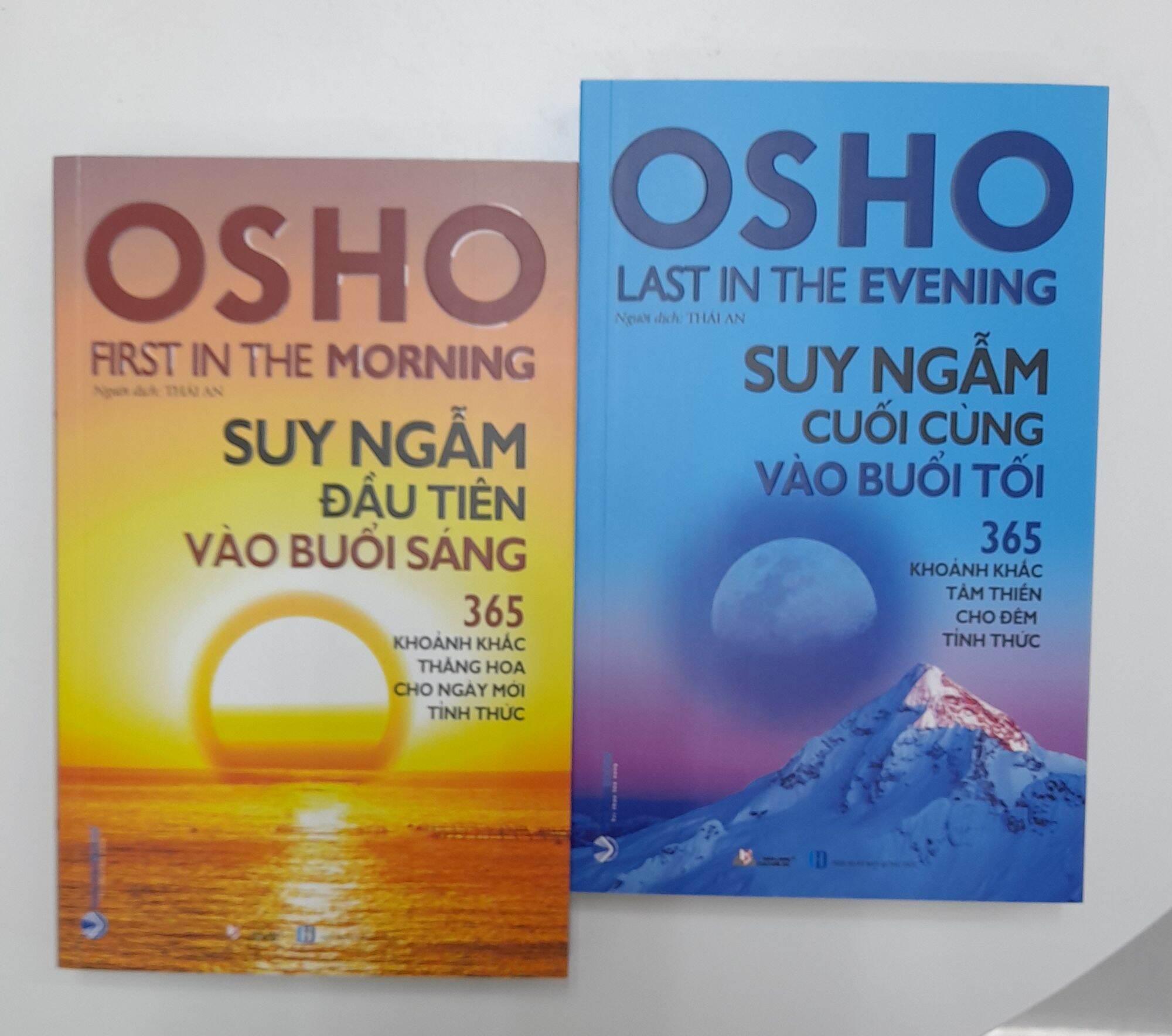Combo sách osho - suy ngẫm đầu tiên vào buổi sáng + suy ngẫm cuối cùng vào buổi tối