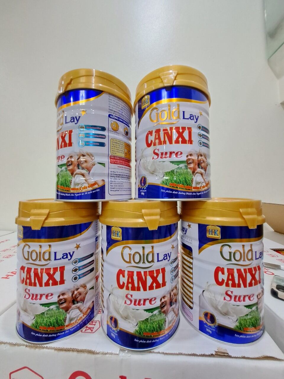 Sữa Bột Goldlay Canxi Sure 900g bổ sung canxi