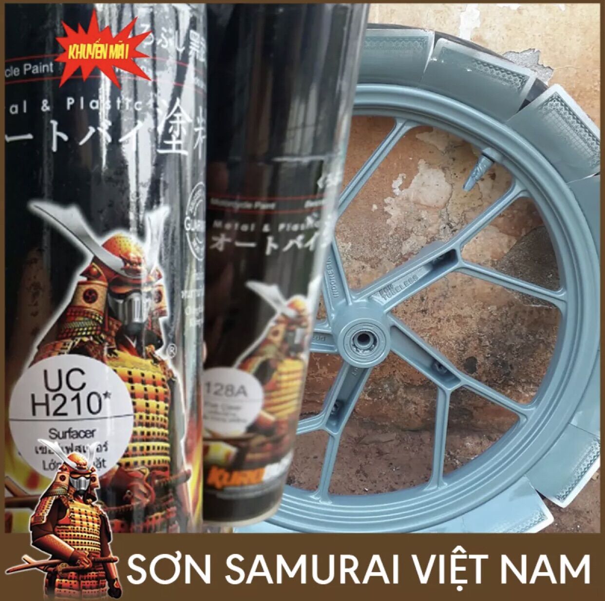 Sơn samurai lót Uch210 dễ sử dụng lên màu chuẩn