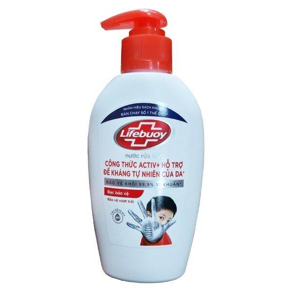 Nước Rửa Tay Lifebuoy Bạc Bảo Vệ 180g