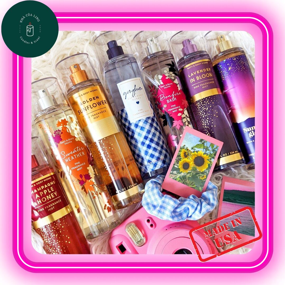 Xịt thơm body mist Bath and Body Works hàng USA