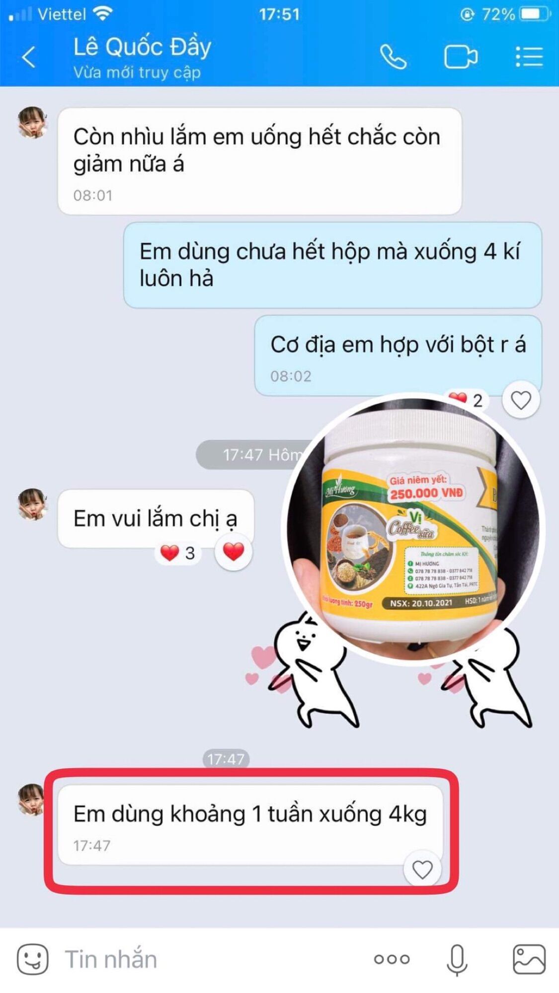Bột Giảm Cân Mị Hương