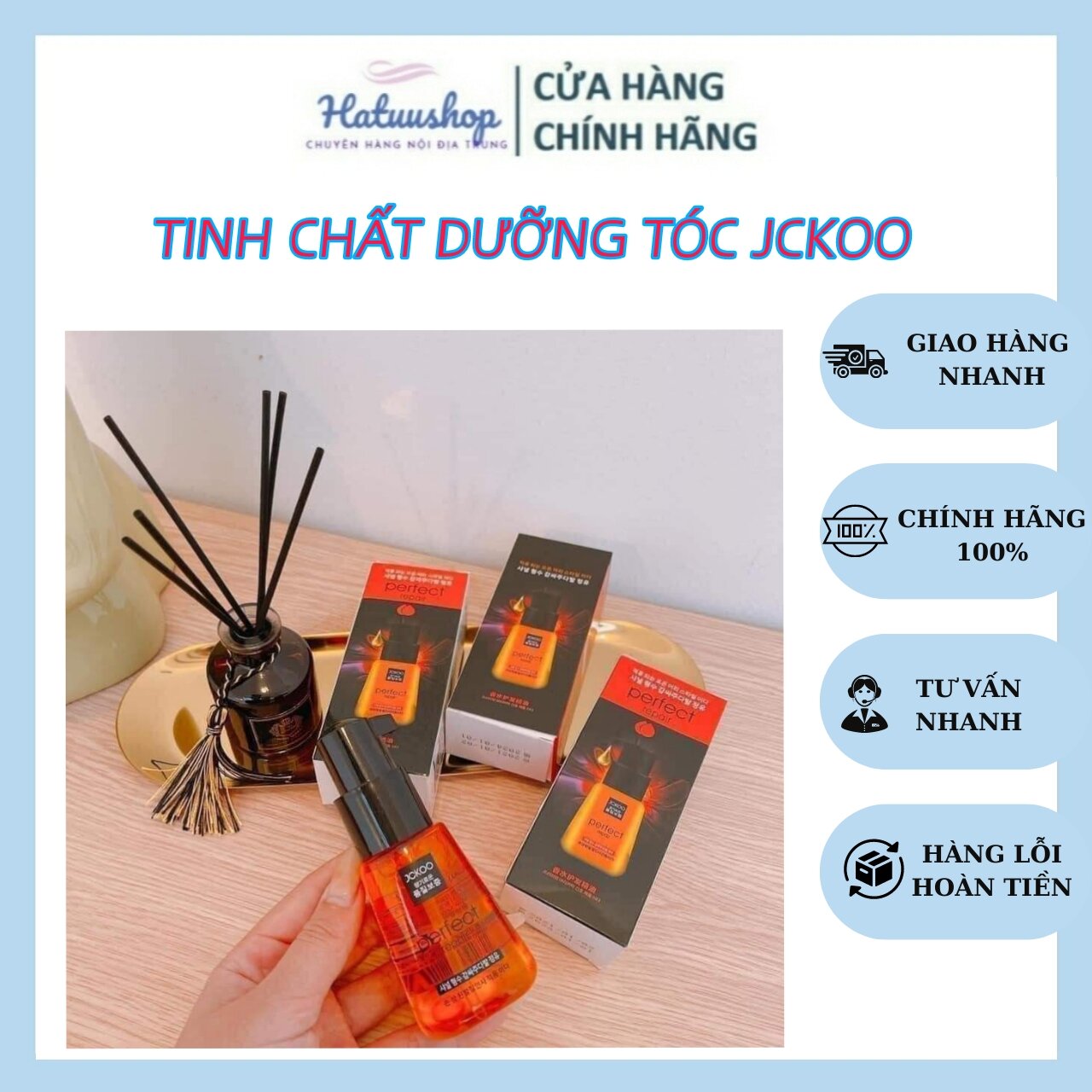 Tinh chất dưỡng tóc jckoo perfect phục hồi tóc hư tổn làm mềm tóc