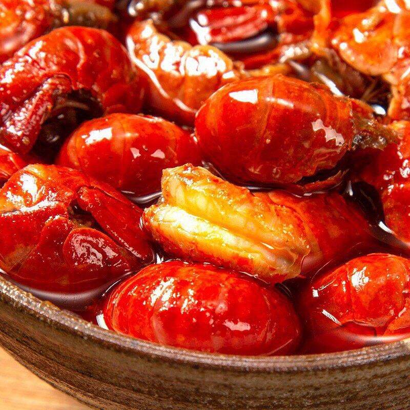 1 hôp tôm hùm đất  sốt cay100g