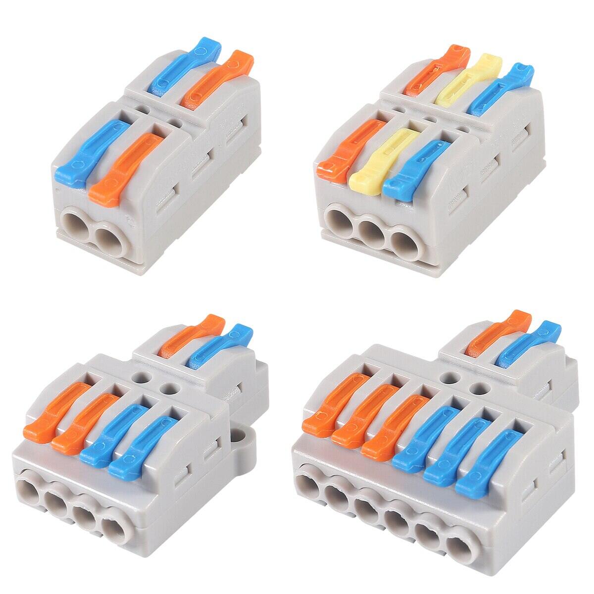 Mini nhanh chóng Dây dẫn kết nối phổ nhỏ gọn 2/3 pin nối push-interminal khối 1 trong nhiều ra với sửa chữa lỗ