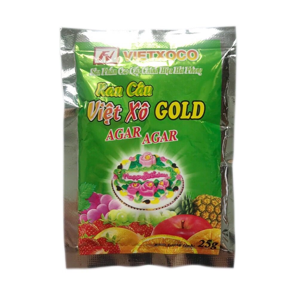[Giá Tốt] Rau Câu Agar Việt Xô siêu Ngon - Gói Lẻ 25g