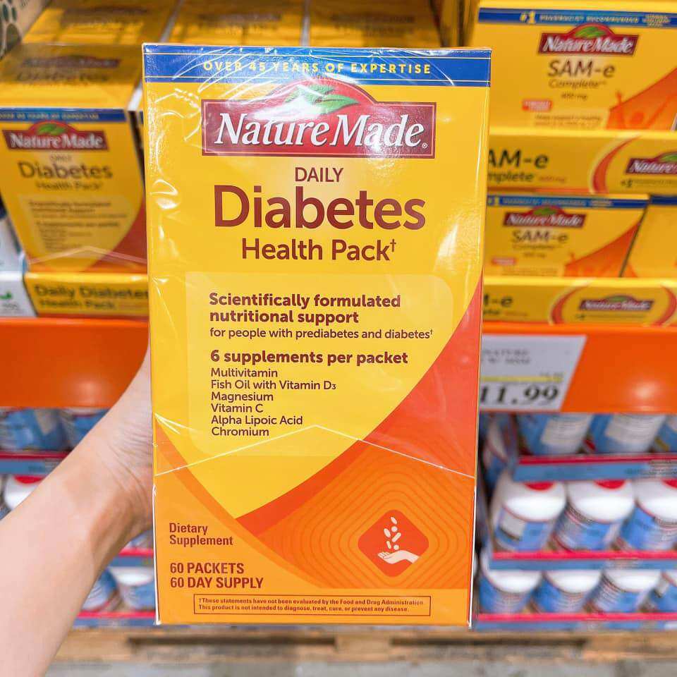 Thanh lý Diabetes 60 gói 12/25 Mỹ