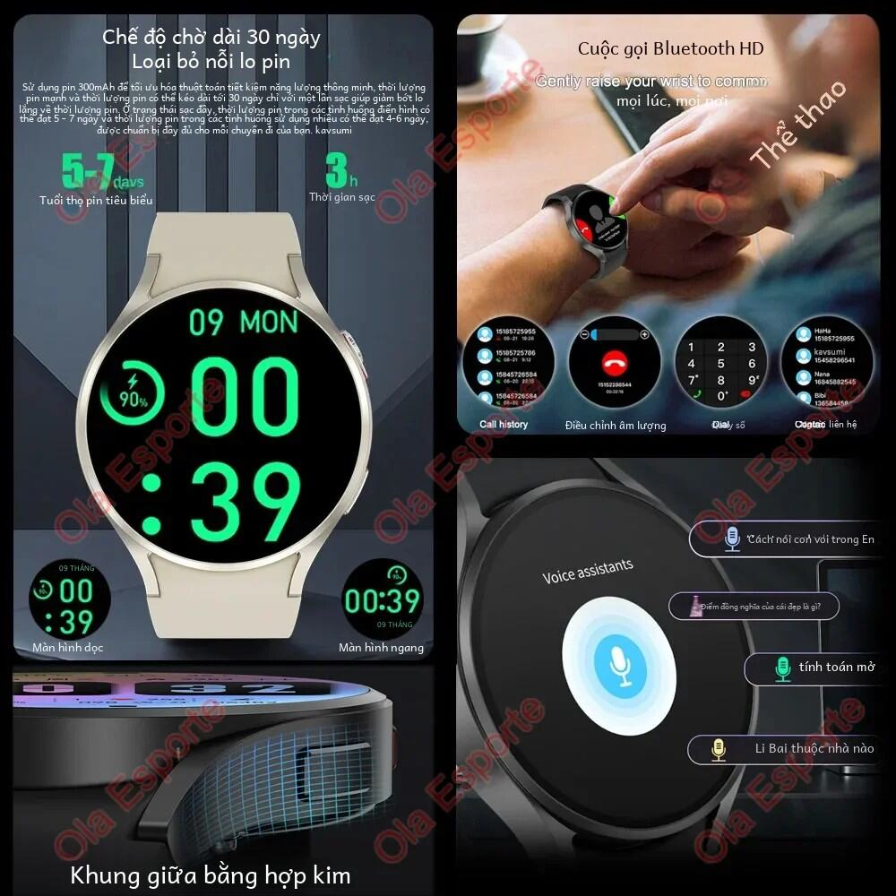 Đồng Hồ Thông Minh Samsung Galaxy Watch 7 Màn Hình AMOLED NFC La Bàn GPS Theo Dõi Sức Khỏe Thể Thao Cho Nam Và Nữ Hỗ Trợ Cuộc Gọi Bluetooth. 