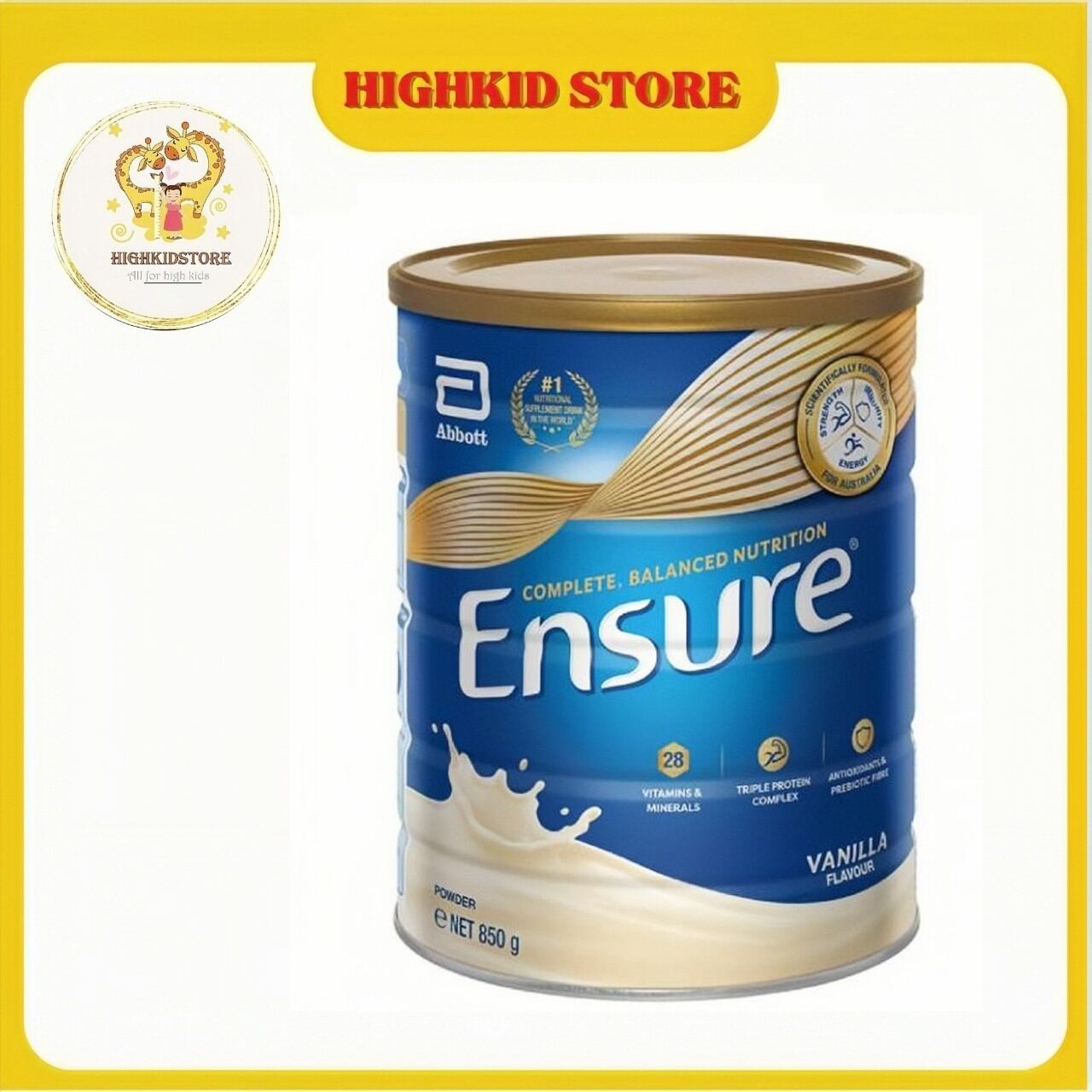 Sữa ensure úc hương vani 850g