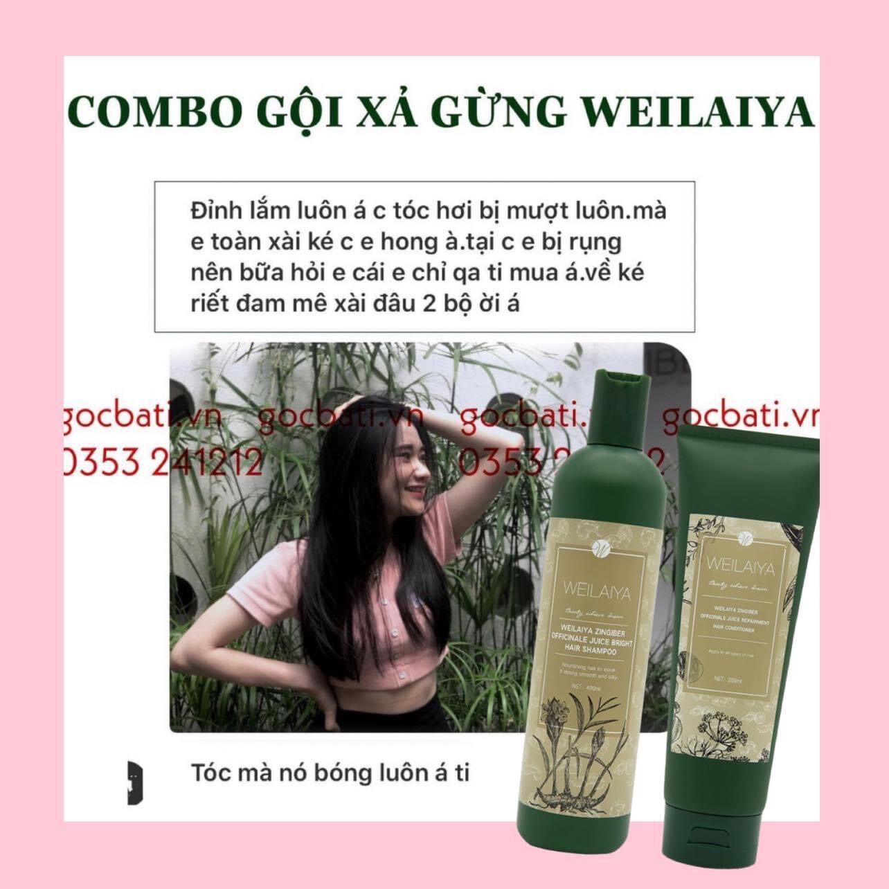 GỘI XẢ GỪNG WEILAIYA