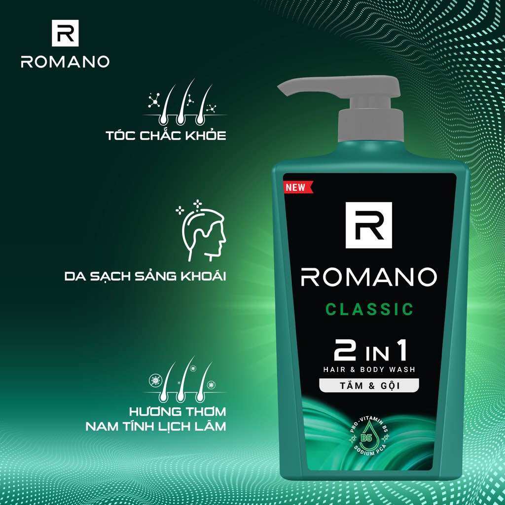 Tắm gội romano 650g