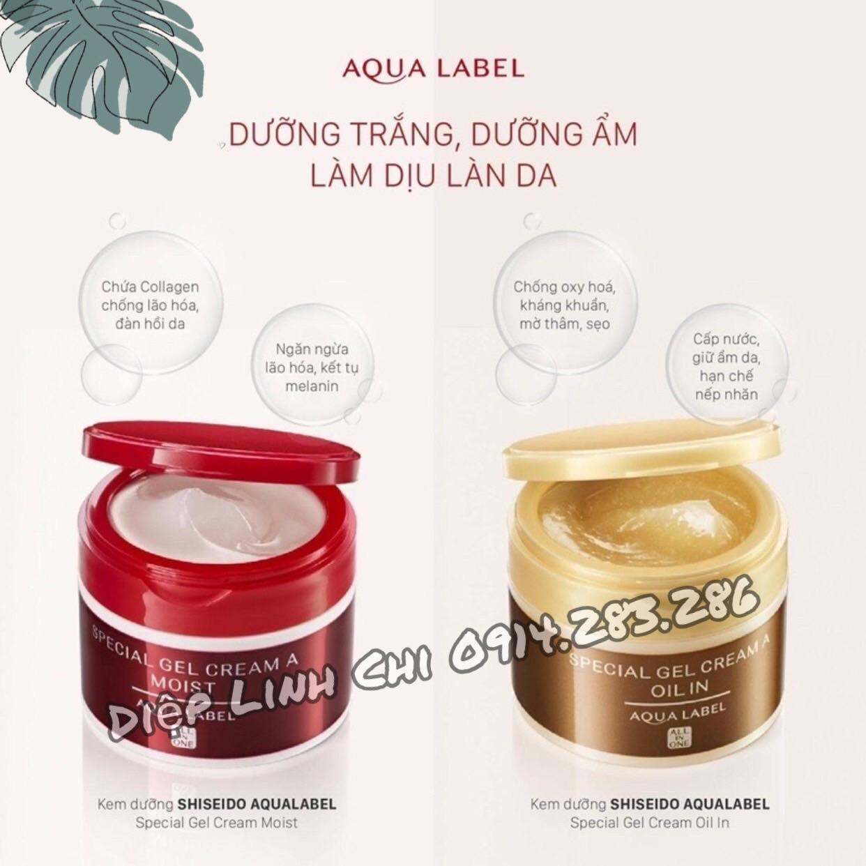 Kem dưỡng da aqua label shiseido hàng xách tay