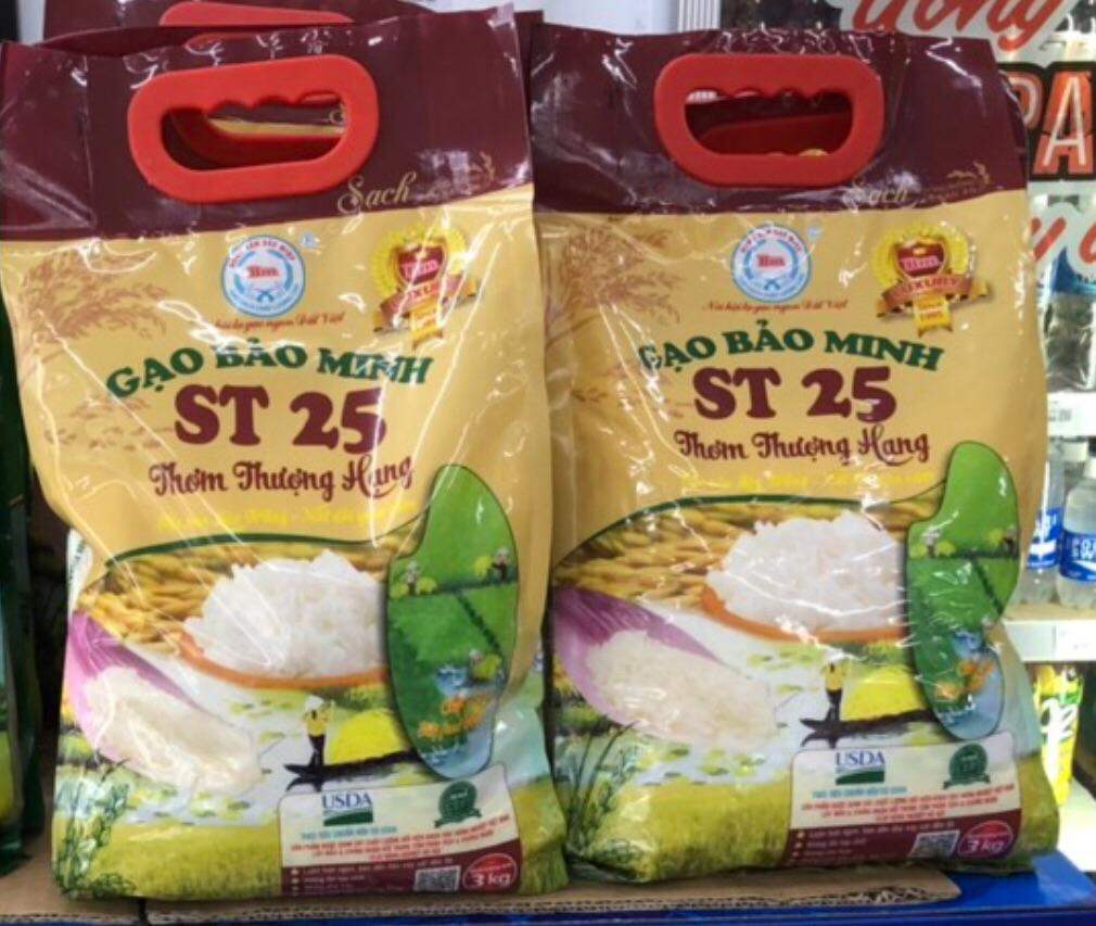Gạo ST25 Bảo Minh 3kg (Sale đặc biệt-SL có hạn)