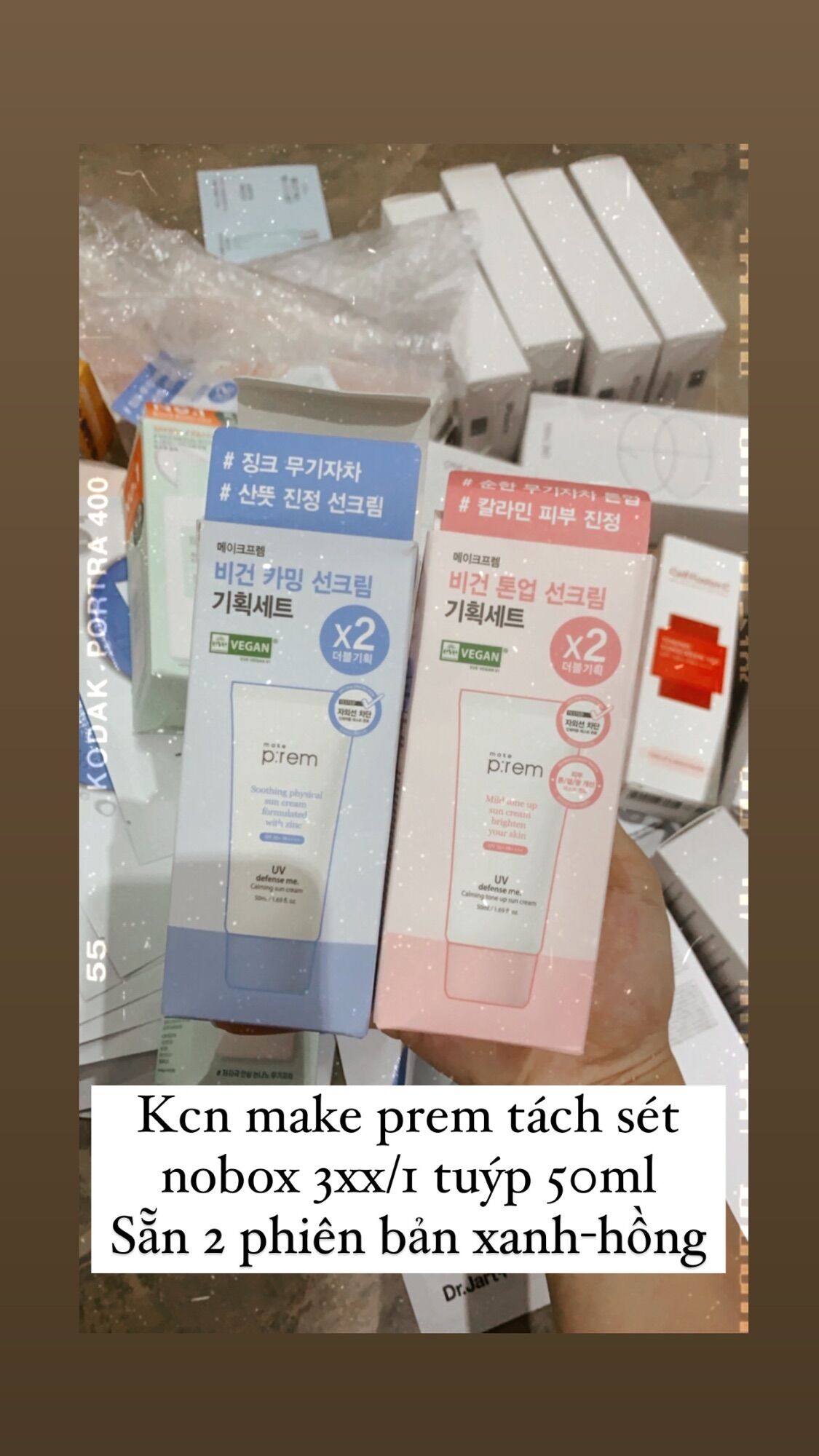[TÁCH LẺ NO BOX] KEM CHỐNG NẮNG MAKE P:REM 50ml