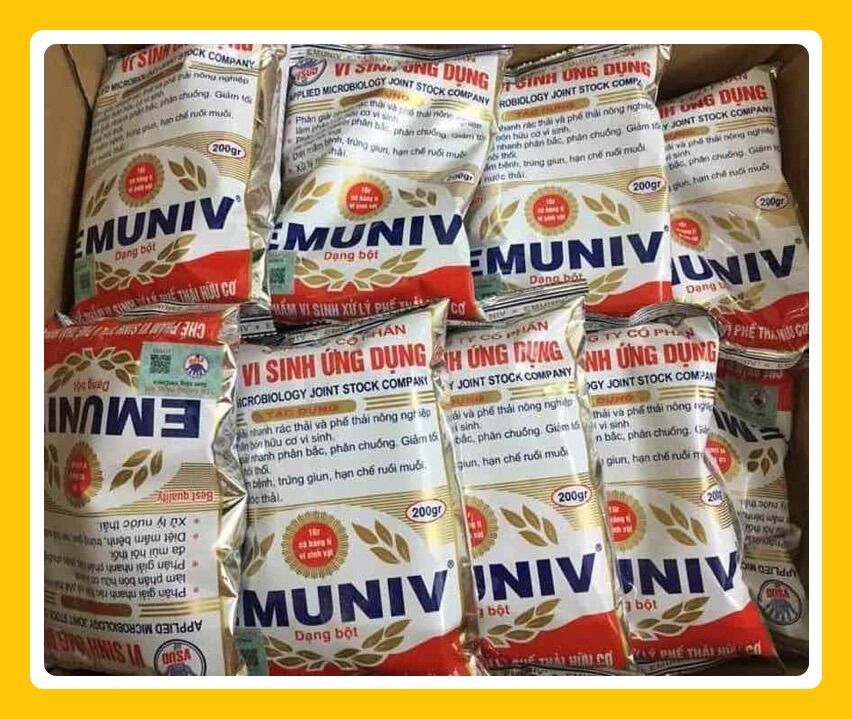 Combo 10 gói Men ủ vi sinh Emuniv