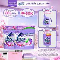 Combo 2 Túi Viên Giặt Xả MaxKleen Hương Huyền Diệu/ Ngày Thư Thái/ Dấu ấn ngọt ngào (34 viên/túi)