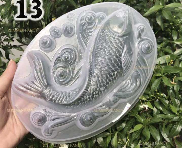 Khuôn Rau câu Lớn_ HÌNH Cá Chép (Dài 22*16cm)