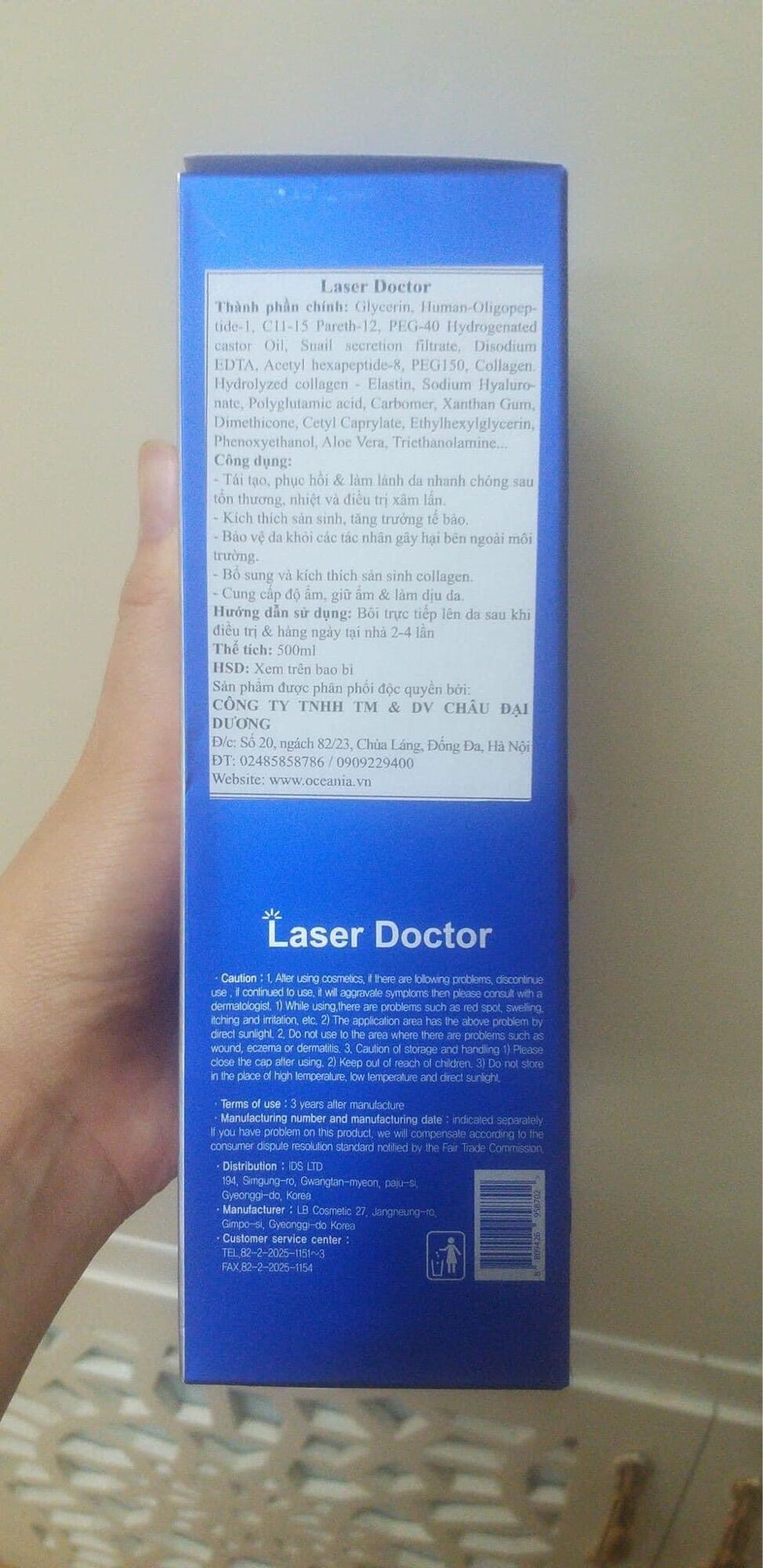 Kem sau laser, kem laser doctor 500ml - phục hồi da sau laser