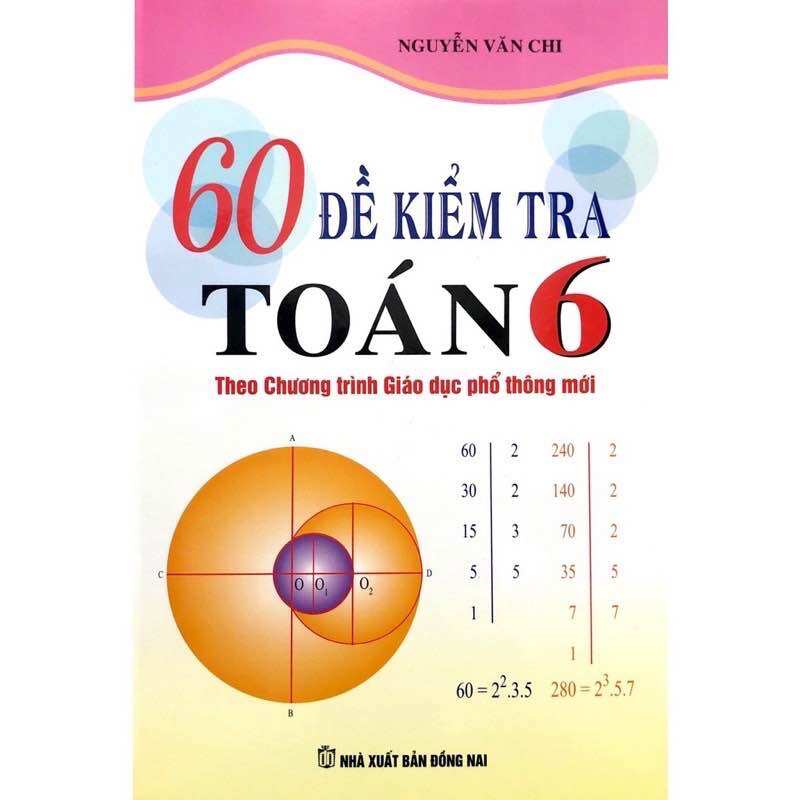 Sách - 60 đề kiểm tra toán 6