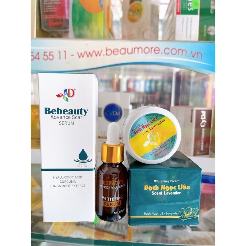 Serum bạch ngọc liên tặng kèm kem dưỡng mặt Lavendrr