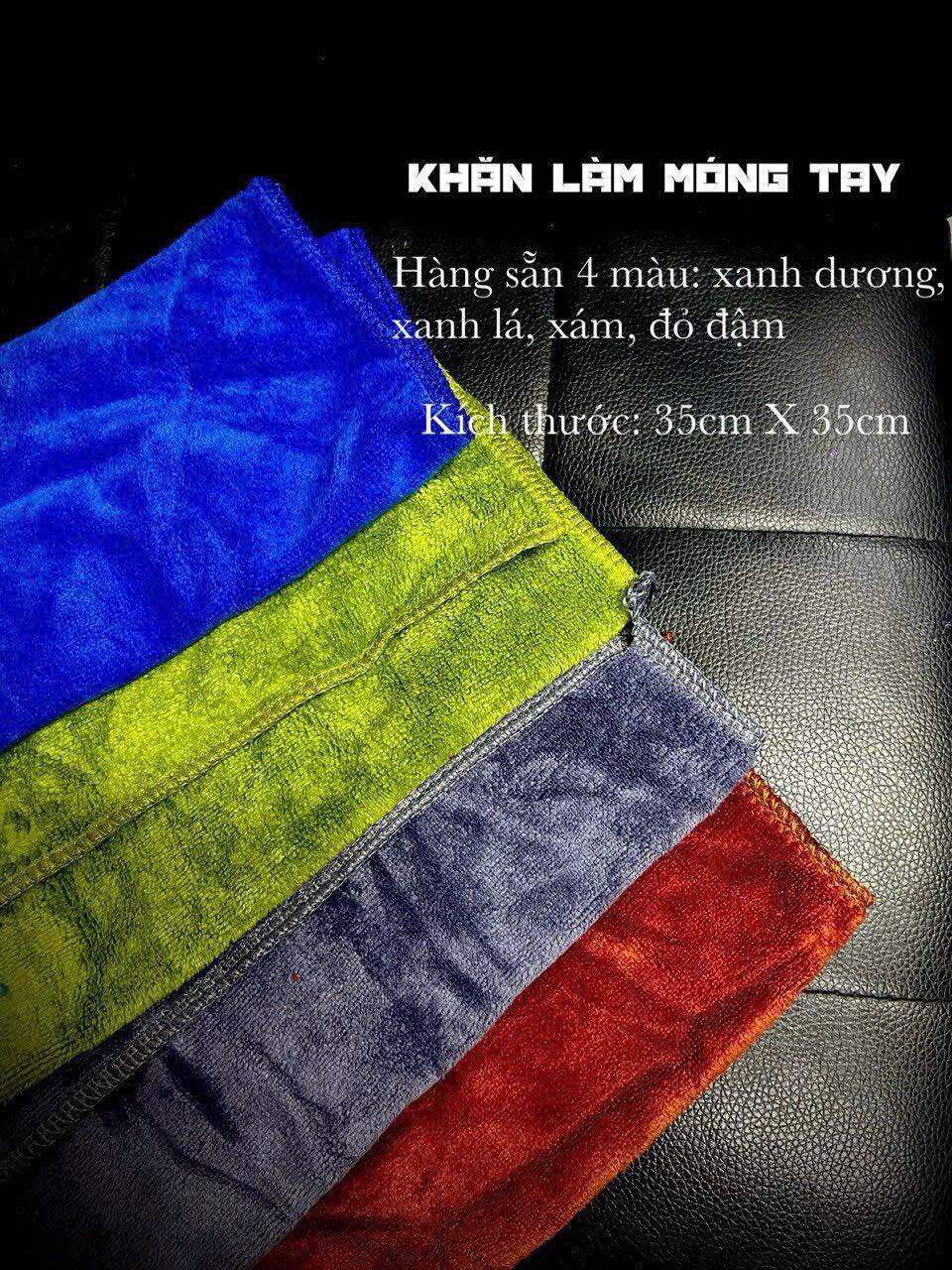 Khăn làm nail / khăn làm móng tay chân dày dặn không bị xù lông