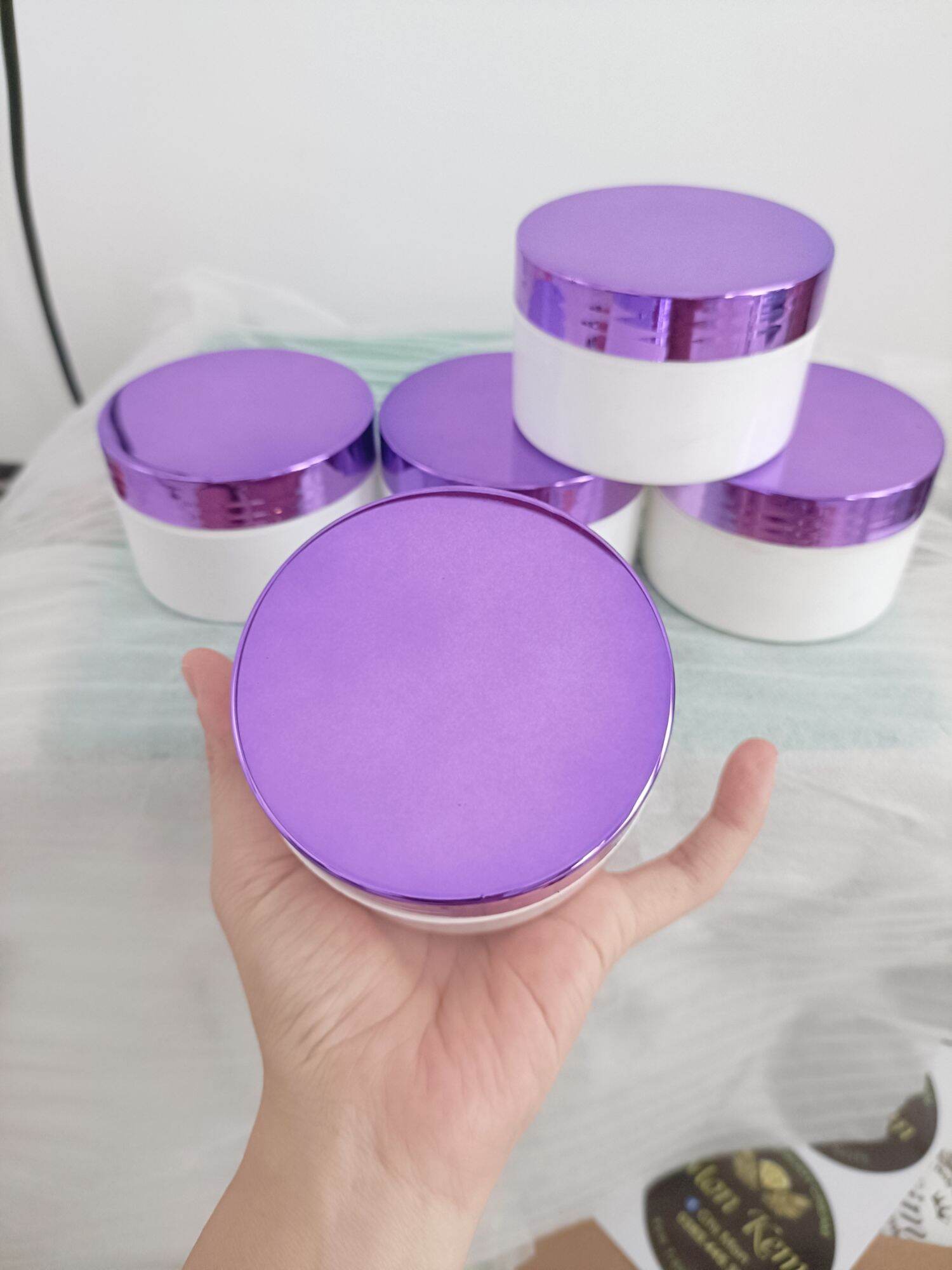 (Combo 10) hủ đựng kem body 150g xi tím
