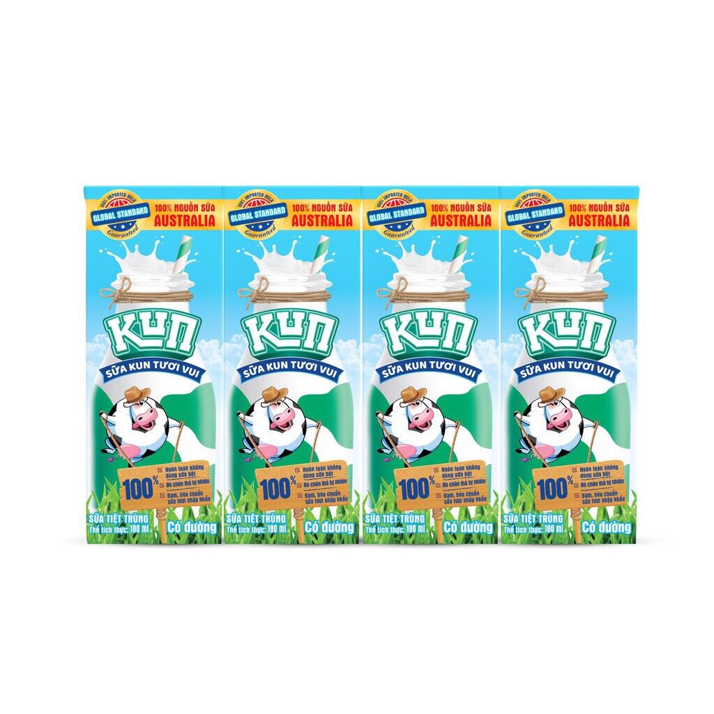 Sữa kun tươi vui úc có đường 48x180ml