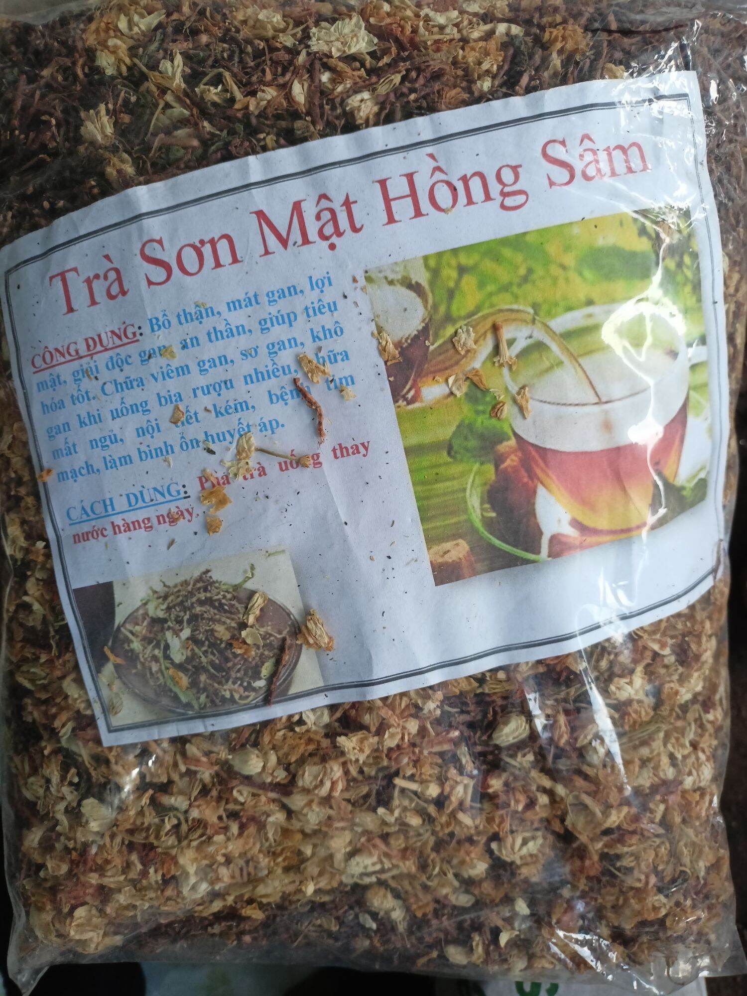 Trà sơn mật hồng sâm