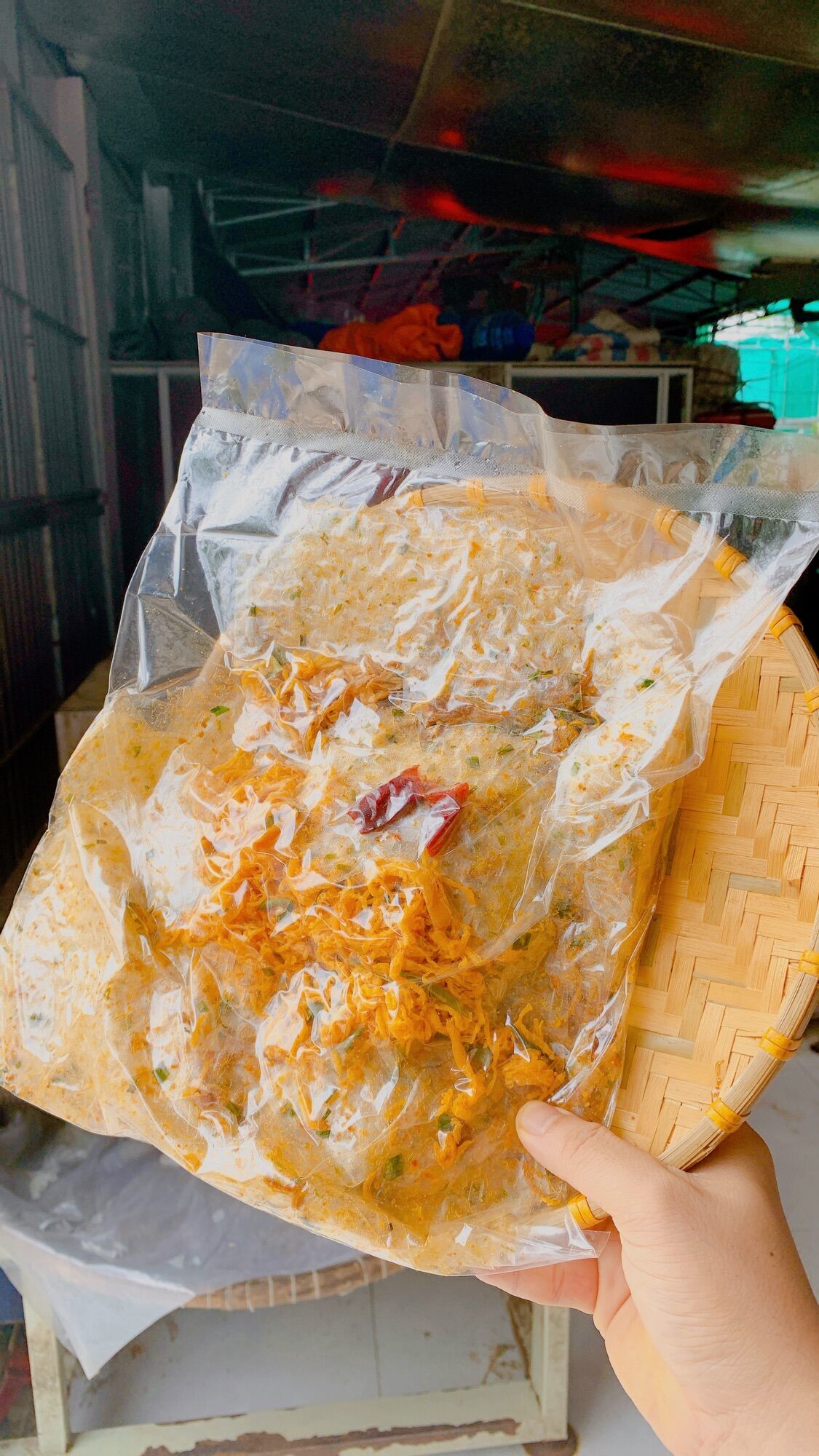 [500G] BÁNH TRÁNG Hành Phi Khô Gà. Trung Nghĩa